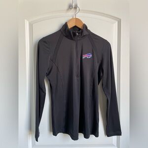 Cutter and Buck Women’s Buffalo Bills Black Quarter-Zip Pullover